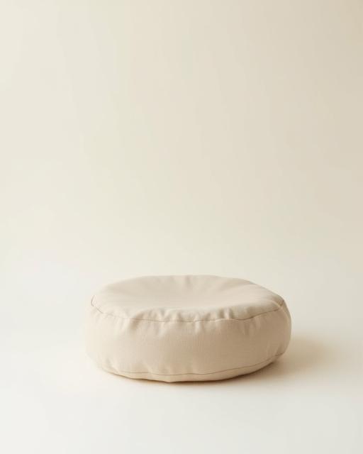 Coussin de méditation zafu en lin naturel