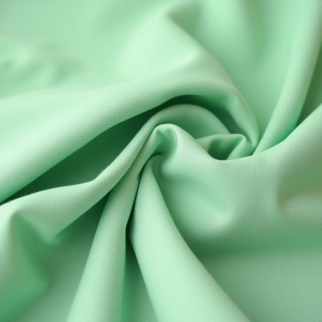 Gros plan sur une texture de tissu en coton biologique vert sauge